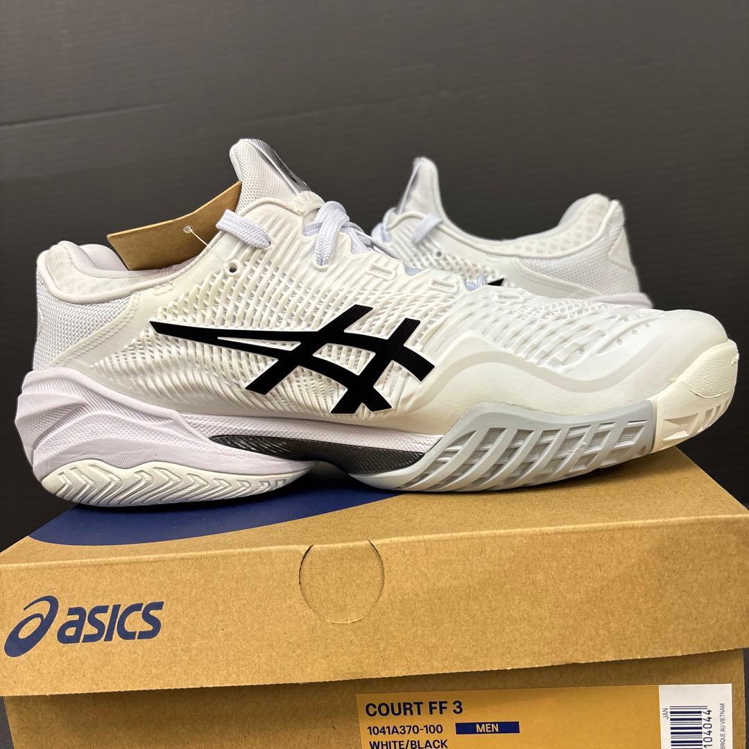 asics COURT FF 3 ホワイト/ブラック 25.5cmオール