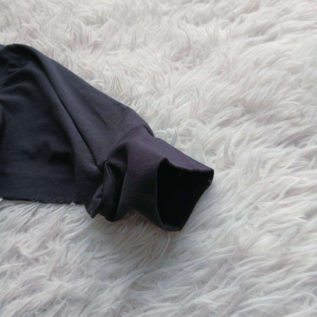 【Curensology】フロントスリットワンピース　ネイビー