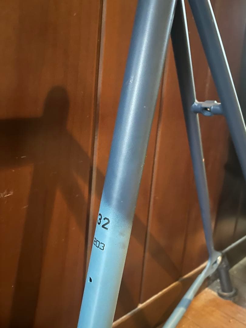 アメリカ海軍風塗装　ピストバイクフレーム