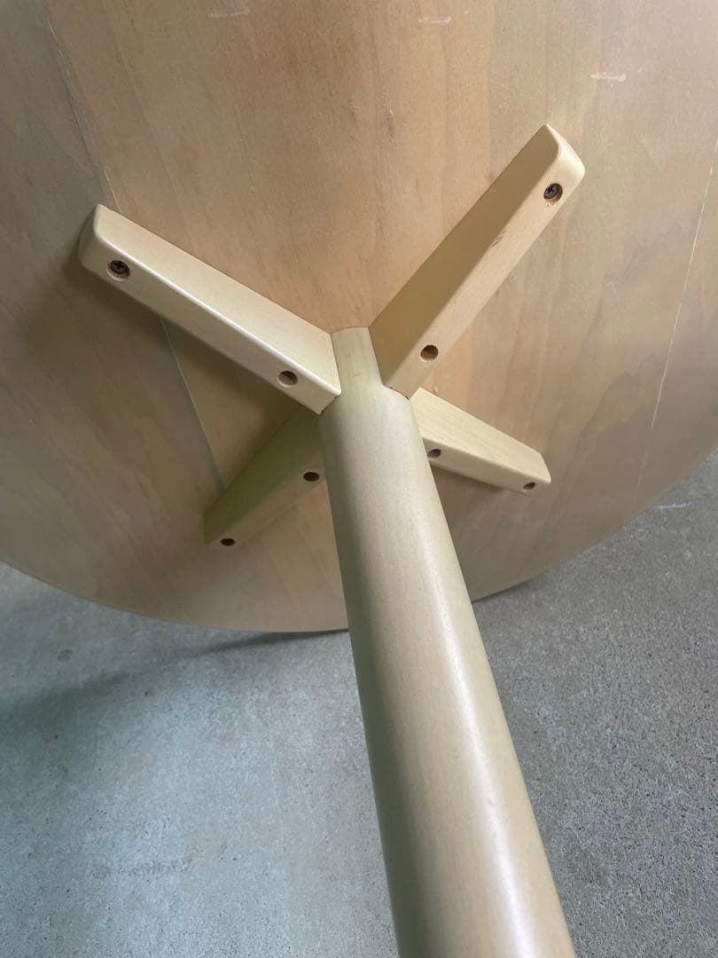 ビンテージ/秋田木工/ラウンドテーブル/カフェテーブル/丸テーブル/テーブル/⑨