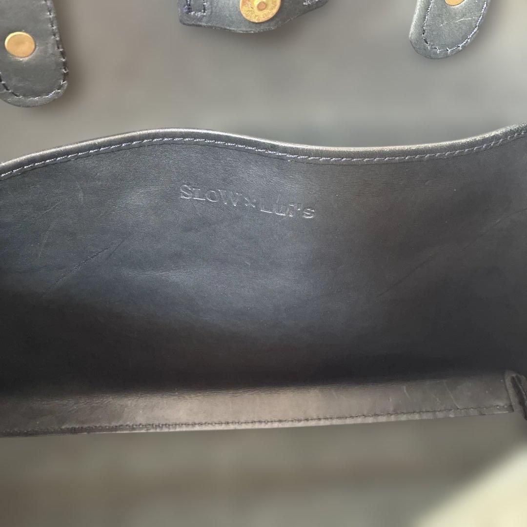 SLOW×Lui's コラボ 本革 レザートートバッグ