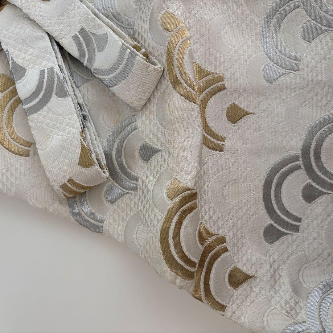 (7-136)馬乗袴　2尺2寸　青海波　白　金銀