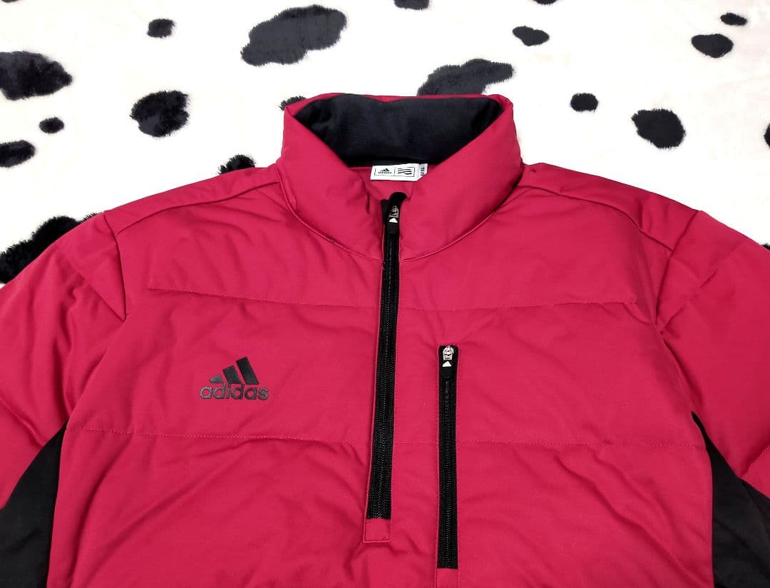 ⛳アディダス/adidas⛳ダウン/ベスト⭐半袖⭐ゴルフ⭐メンズ⭐O/LL⭐赤