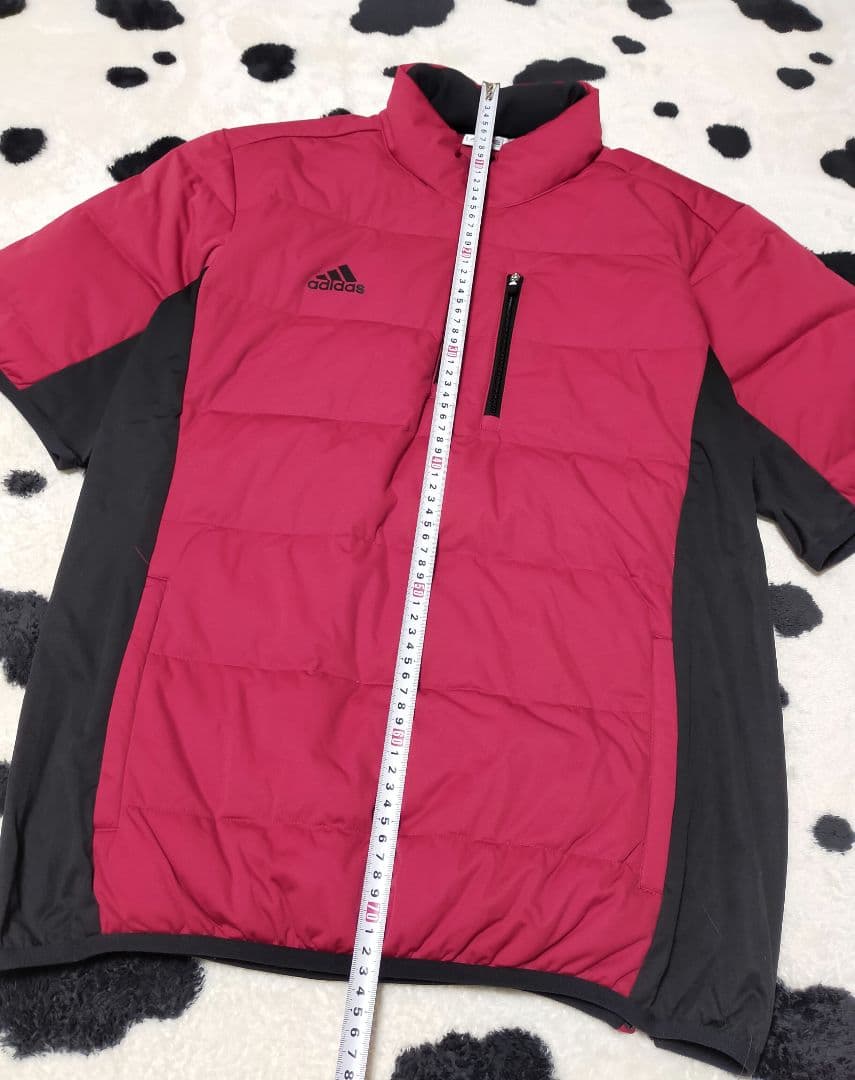 ⛳アディダス/adidas⛳ダウン/ベスト⭐半袖⭐ゴルフ⭐メンズ⭐O/LL⭐赤