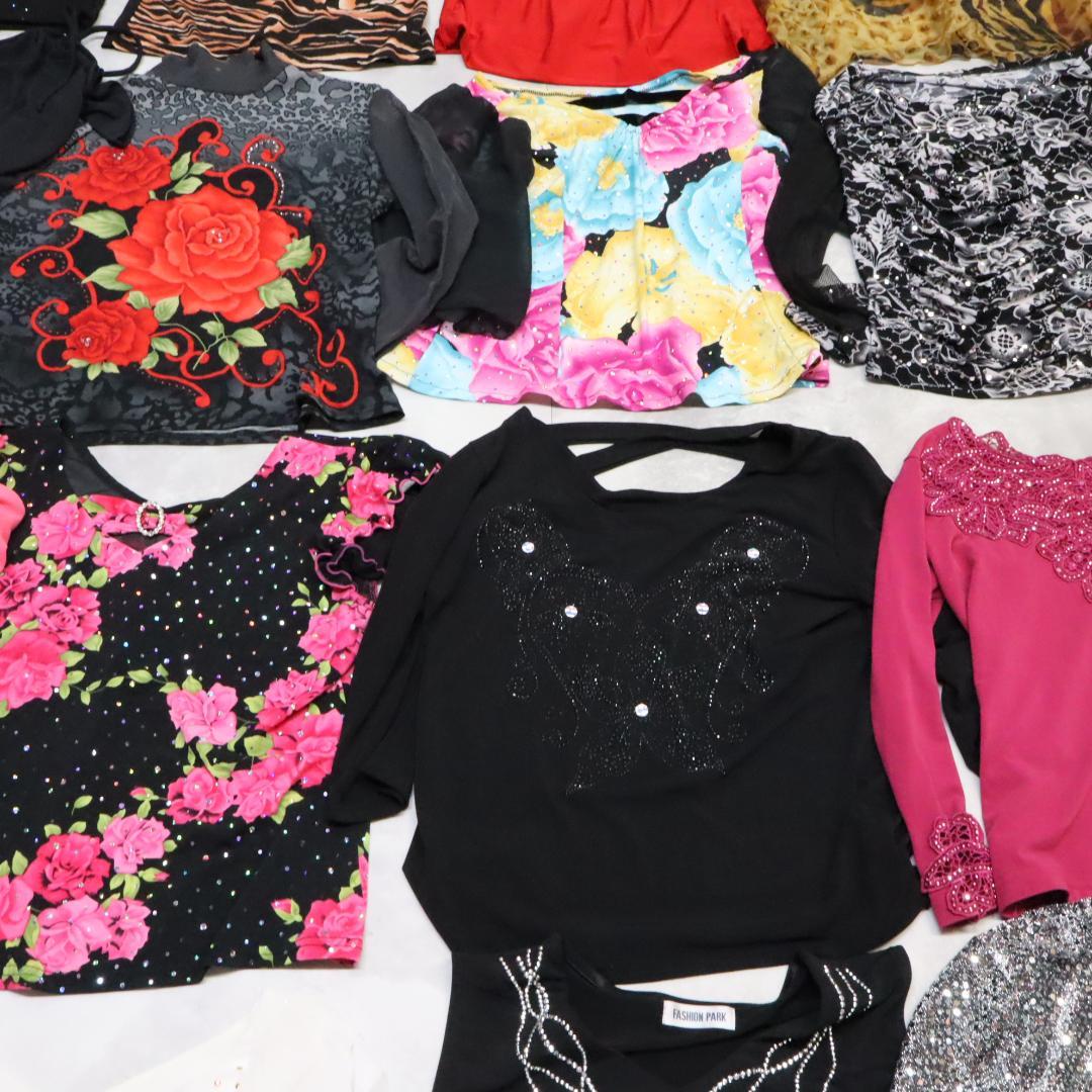 社交ダンス 衣装 レッスン着 40点 セット 大量まとめ売り ブラウス トップス