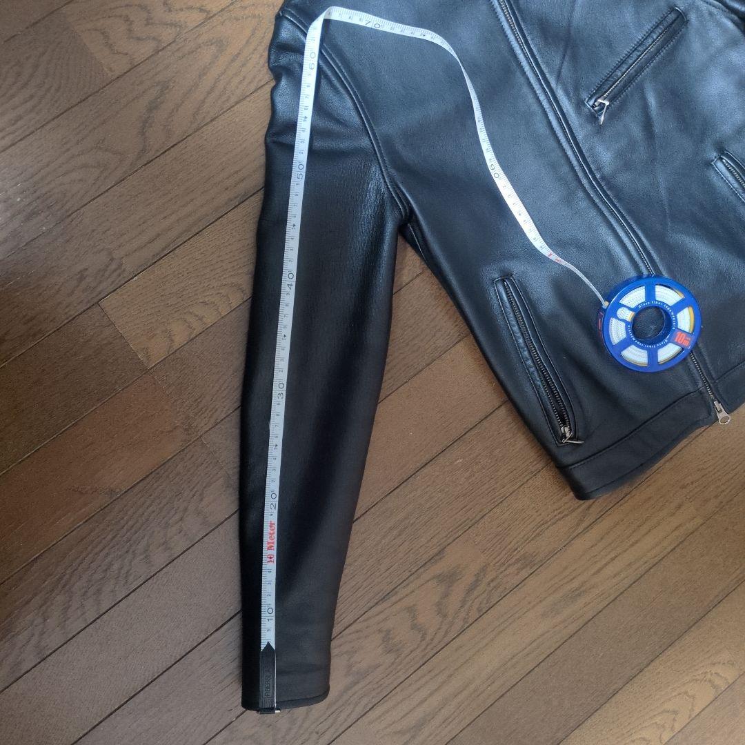 SCHAFFEN ブラックライダースジャケット　1