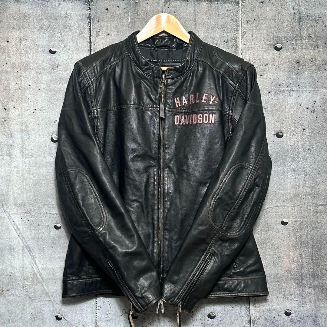 B*N様 ⭐️90s⭐️HARLEY DAVIDSON 山羊革　ライダースジャケ