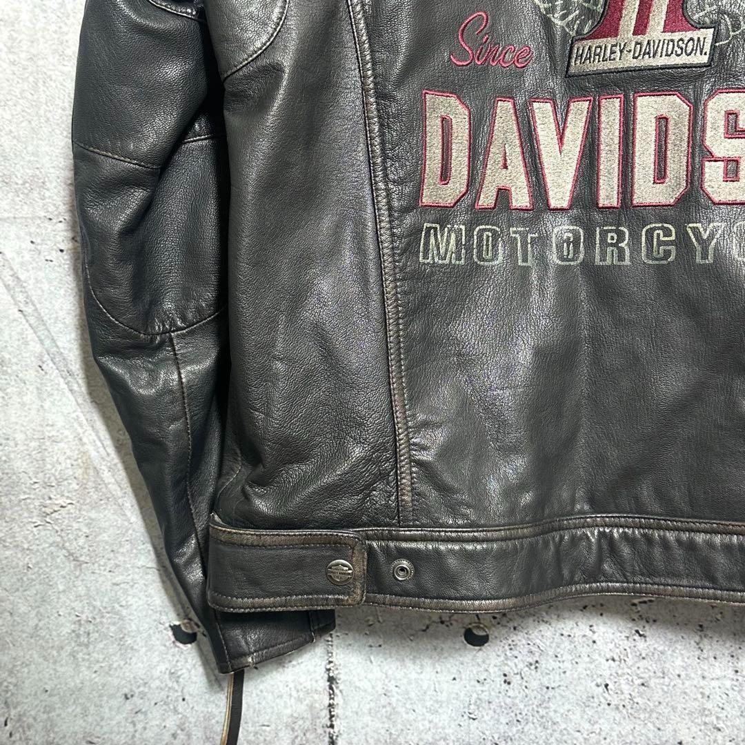 B*N様 ⭐️90s⭐️HARLEY DAVIDSON 山羊革　ライダースジャケ