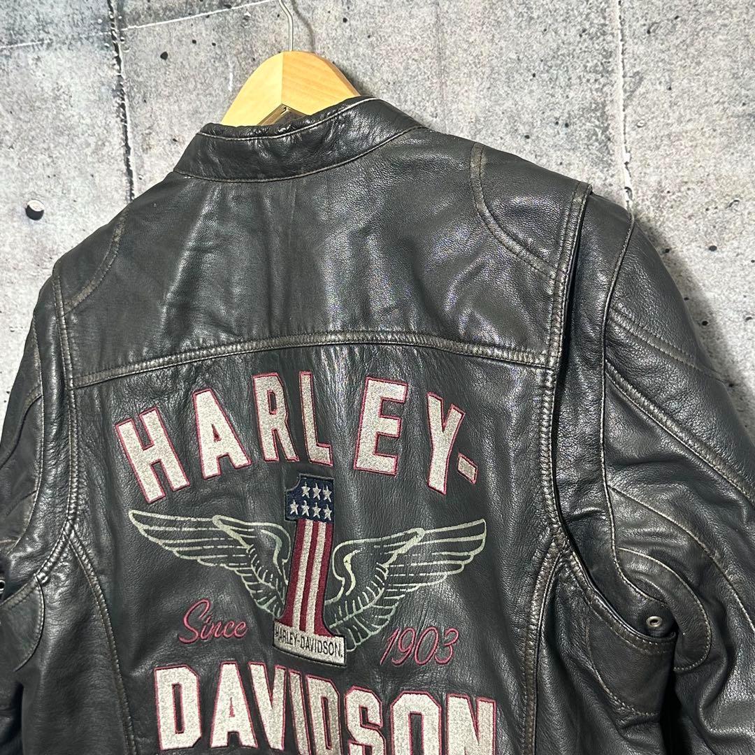 B*N様 ⭐️90s⭐️HARLEY DAVIDSON 山羊革　ライダースジャケ