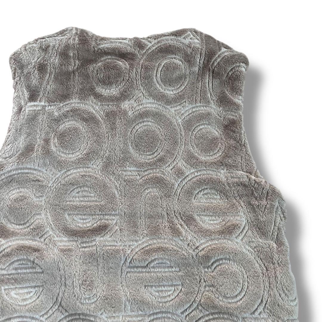 New Balance Golf フリースジップボアベスト レディース 総柄　1