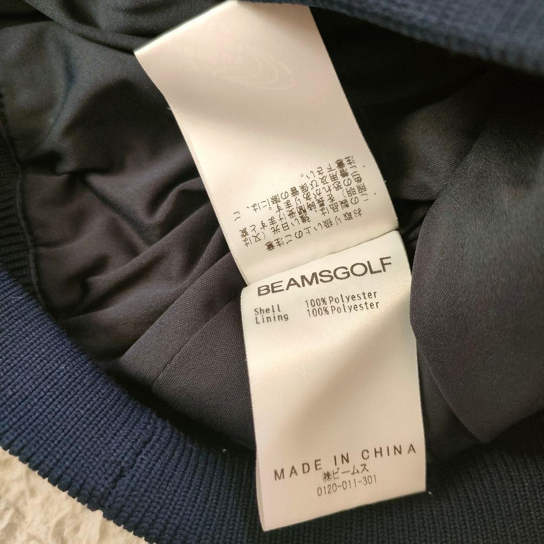 【美品】BEAMS GOLF 暴風ケーブルニットゴルフウェア モックネック