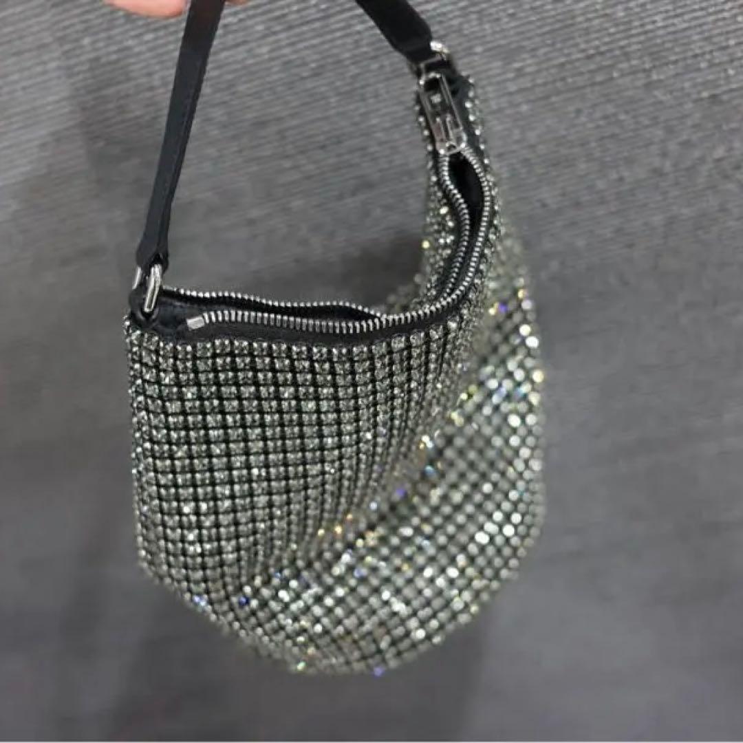 アレキサンダー・ワン ブラック スタッズ ハンドルバッグ パーティーバッグ