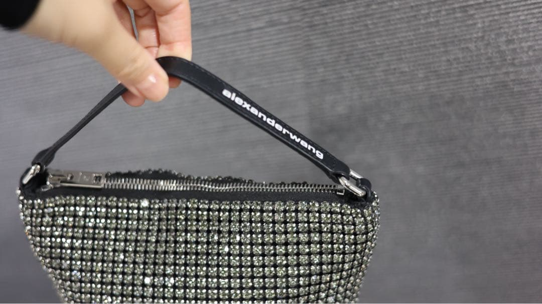 アレキサンダー・ワン ブラック スタッズ ハンドルバッグ パーティーバッグ