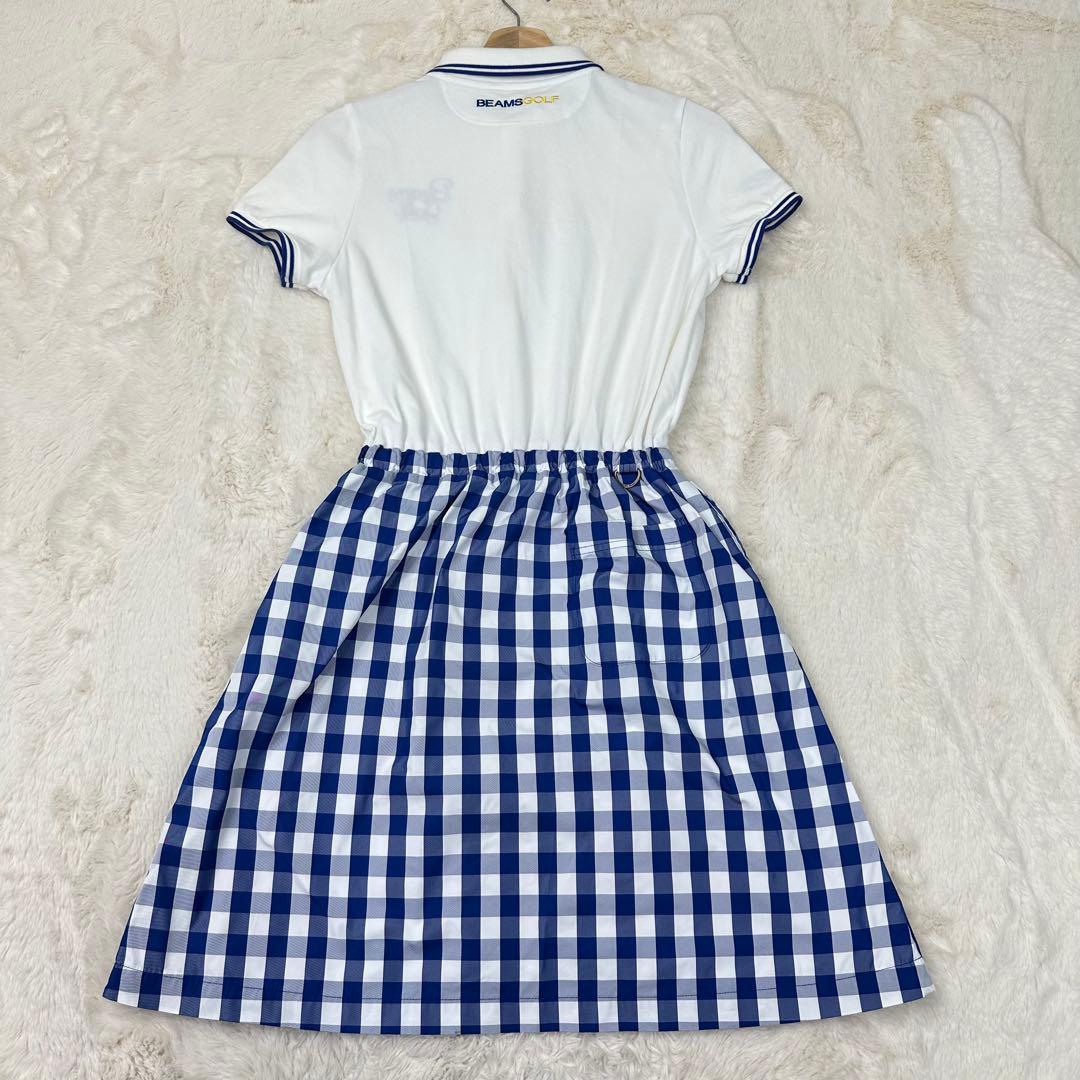 ✨美品✨BEAMS GOLF ギンガムチェック フレア ワンピース M