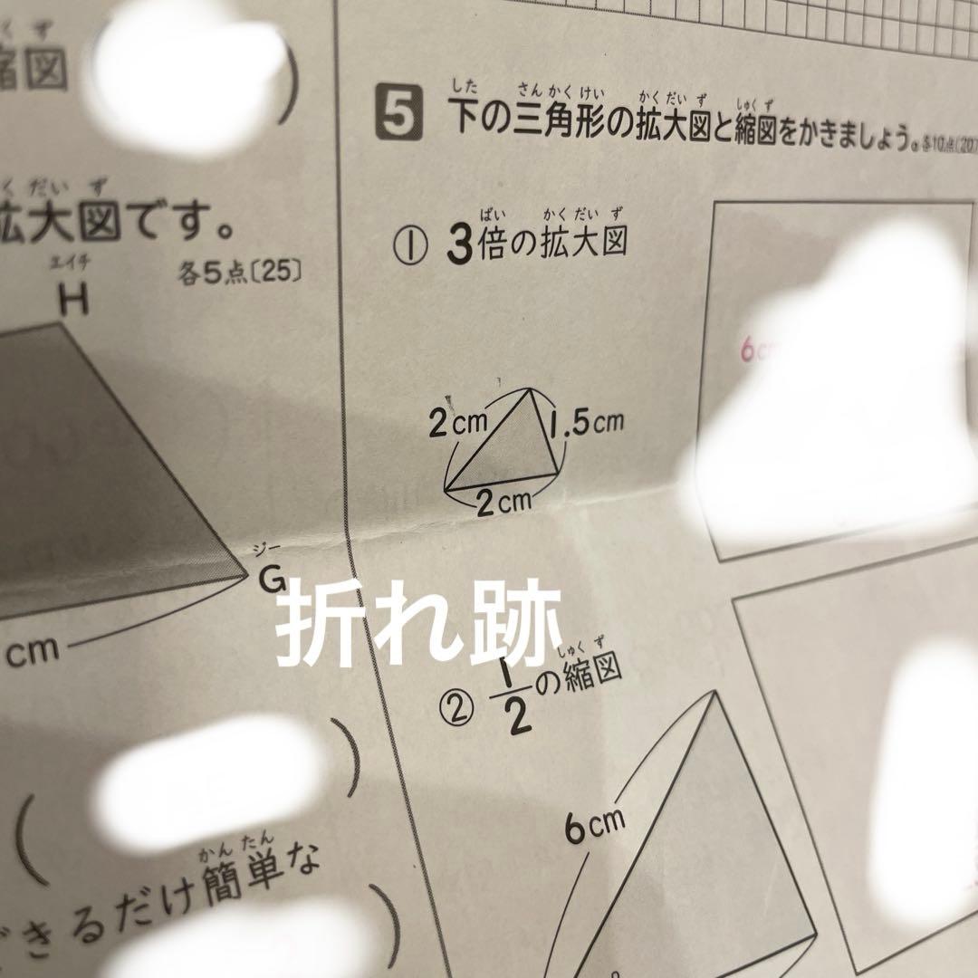 ‼️最新版‼️2025年度 小6 算数 カラーテスト解答のみ (教育同人社) 19枚