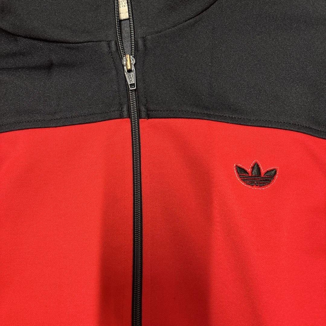 adidas トラックジャケット 赤/黒 ジャージ