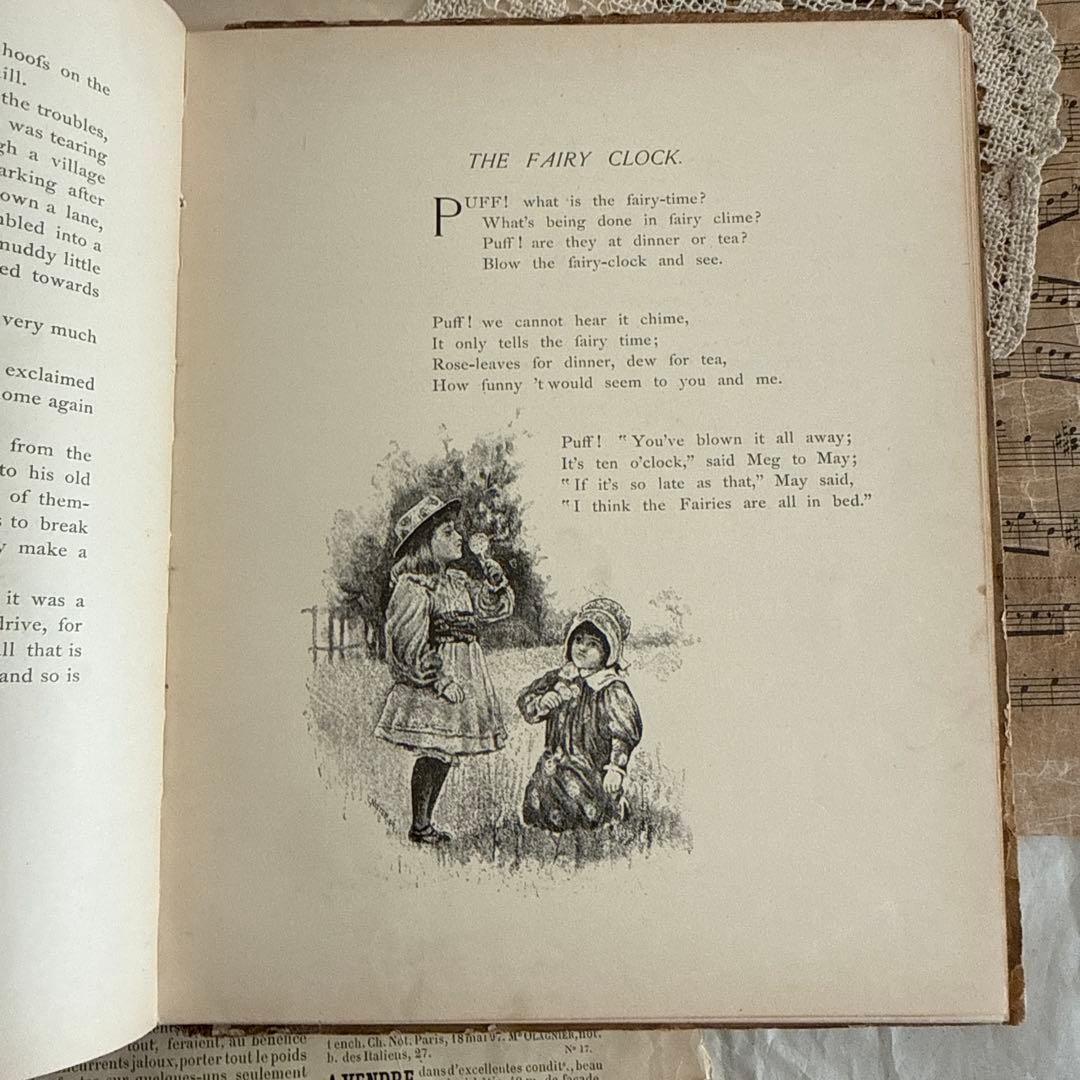 1890年アンティーク美しい挿絵の絵本アーネストニースター洋書ジャンクジャーナル