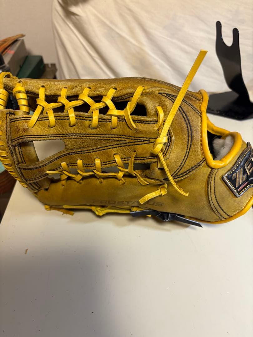 ZETTプロステータス軟式外野手用左投げ　リペア品