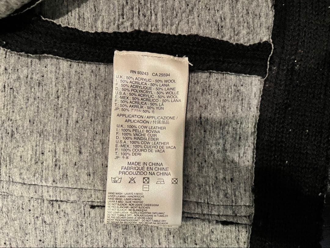 ディーゼル　ニットジャケット　ブラック　Gジャンタイプ