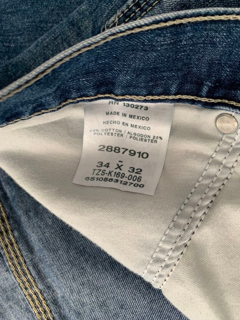 【ガクガク】00s “Lee” デニムペインターパンツ メキシコ製 縦落ち