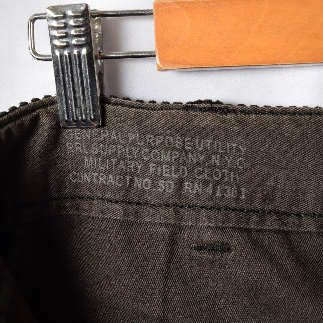 名作 RRL ブラック 太畝コーデュロイ ストレートパンツ ラルフローレン