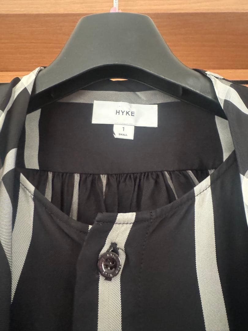 HYKE ボウタイ ブラウス チェック