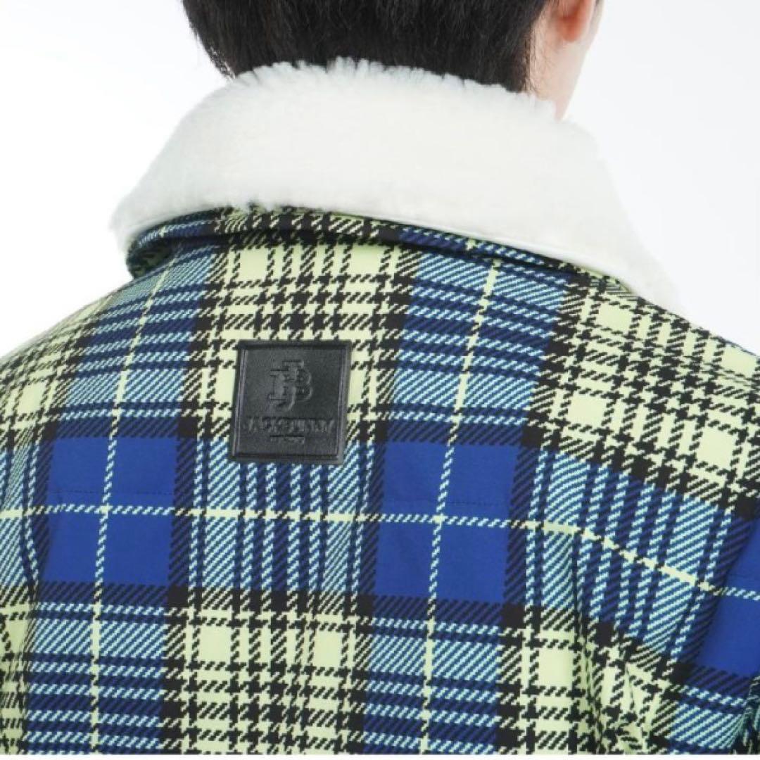 新品 ジャックバニー 2WAYストレッチタフタ ボア襟ブルゾン(4)サイズM/黄