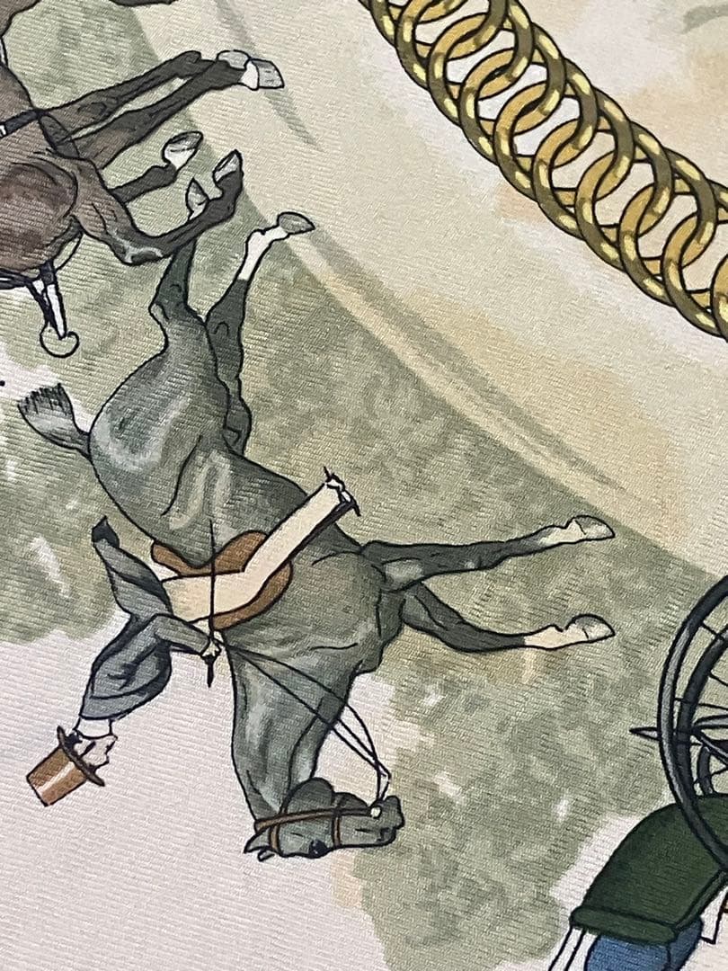 M*送様 HERMES カレ90 LA PROMENADE DE LONGCHA