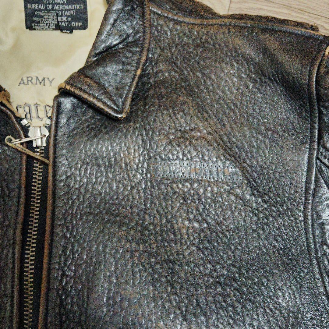90s　AVIREX G−1フライトジャケット　レザー