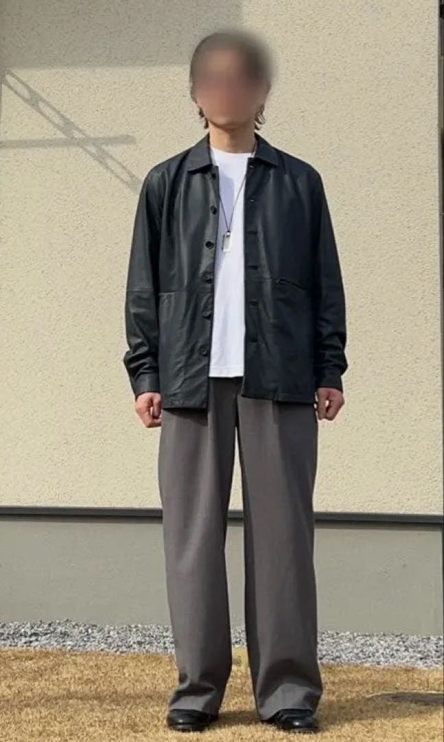 【未使用】YOKE 25SS LEATHER SHIRT jacket即完モデル