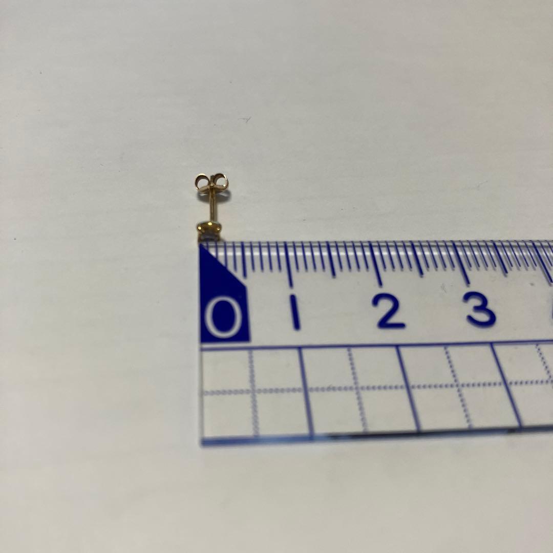 アガットK18 ダイヤモンドピアス片方のみ