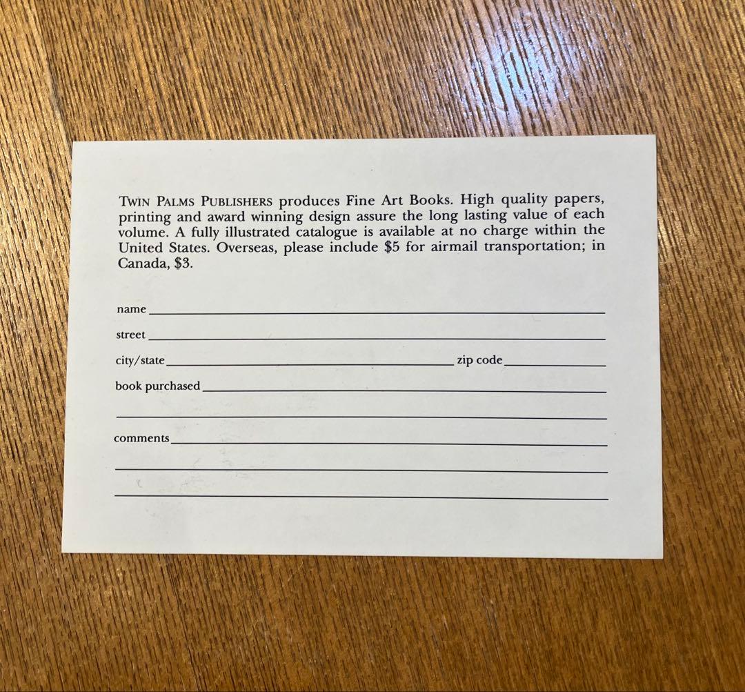 Herb Ritts Pictures ハーブリッツ写真集サイン入り1988年