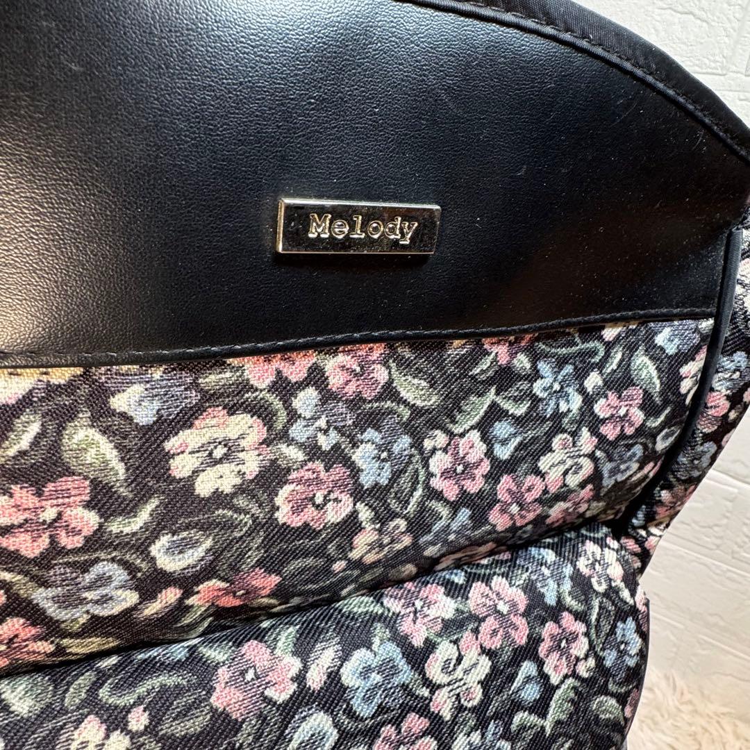 【良品】島製作所 シルバーカー メロディ スムーズST 小花 ブラック 横押し