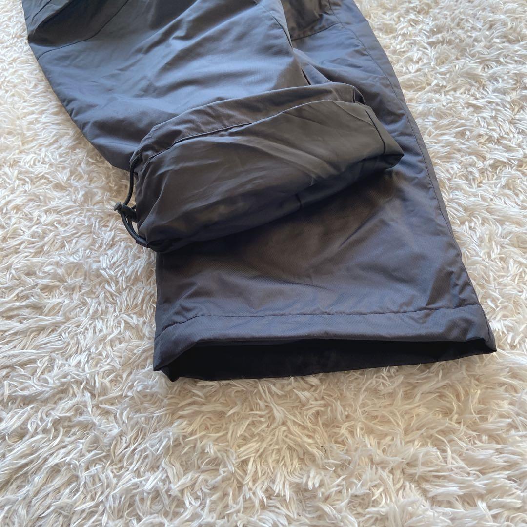 美品　ルコックスポルティフ　中綿防寒パンツ　ゴルフ　メンズM 黒　ロゴプリント