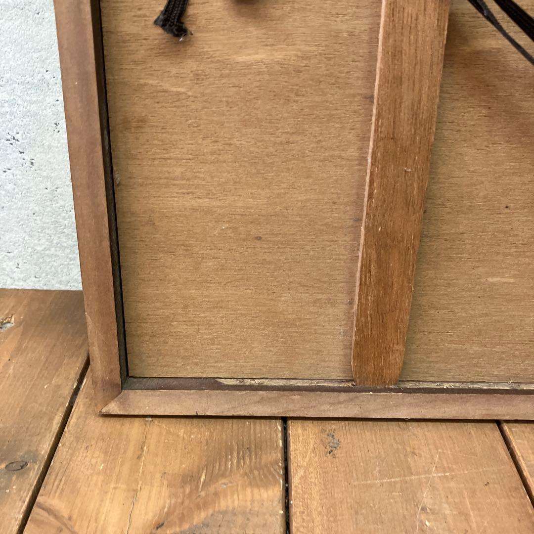 昭和レトロ 風景画 水墨画 花鳥 絵画 色紙 壁掛け 壁飾り 額装 フレーム付き