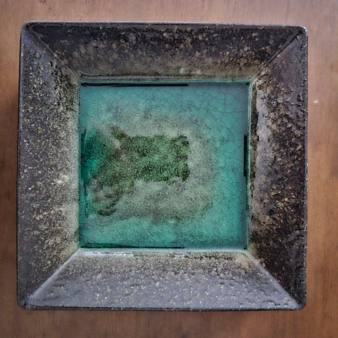 有田焼　清秀作　陶器　角皿　22cm　お正月用