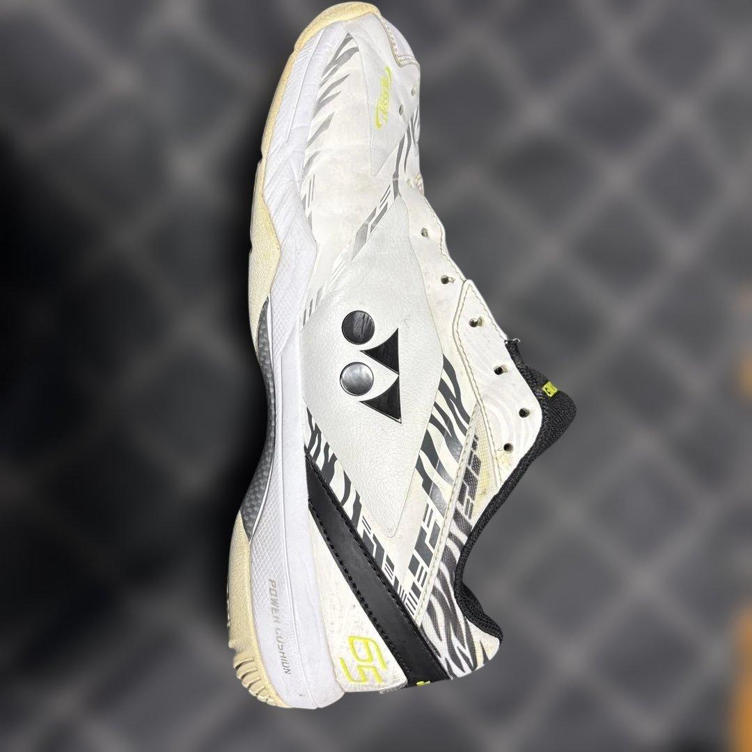 YONEX SHB-65 バドミントンシューズ ホワイト/イエロー　27