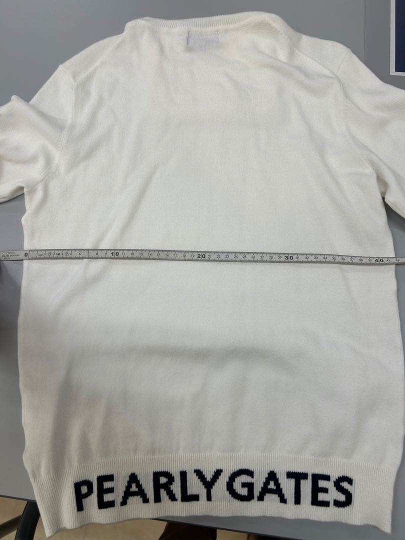 PEARLY GATES タートルネックセーター ホワイト