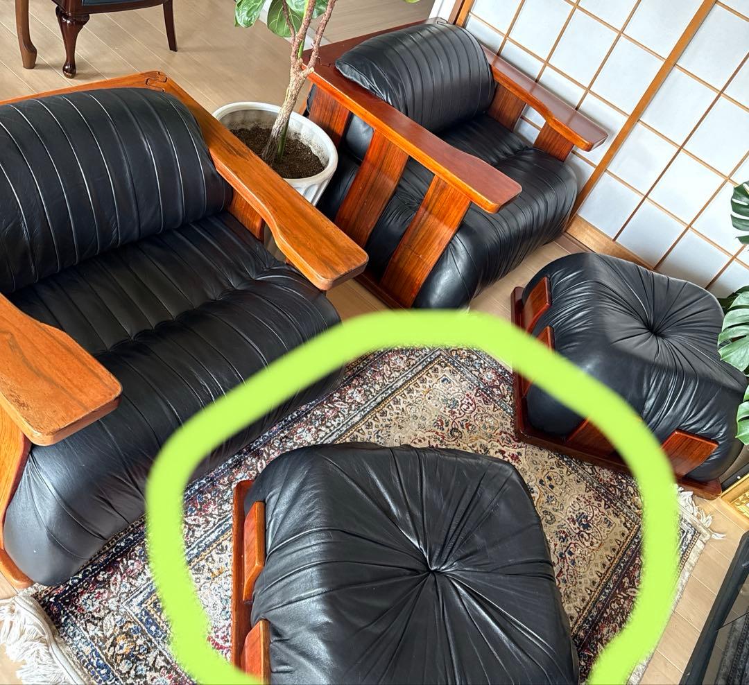 レア Luciano Frigerio イタリア製　オットマン　1脚