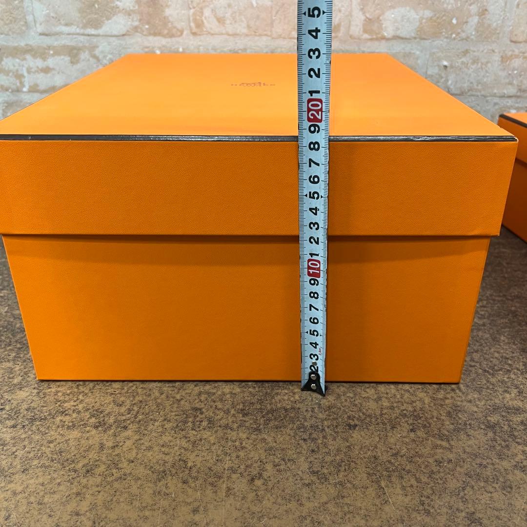 プ*読様 E4【used】HERMES 空箱　特大　リボン　ボックス　ピコタン？