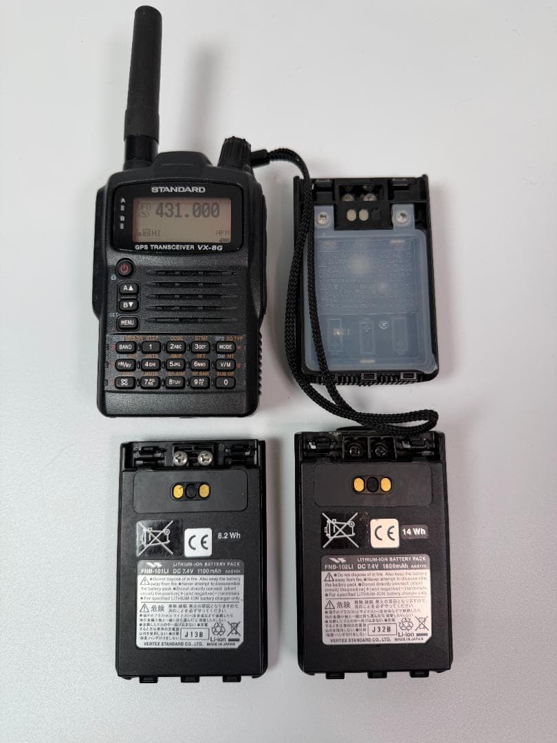 STANDARD VX-8G　144/430 MHz帯　GPS内蔵