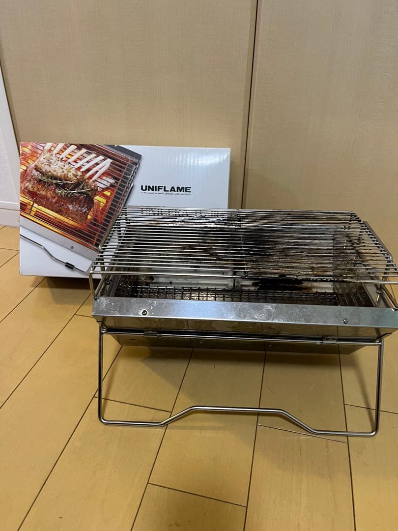 1回使用　ユニフレーム　ユニセラTC-III 卓上コンロ　グリル　BBQ