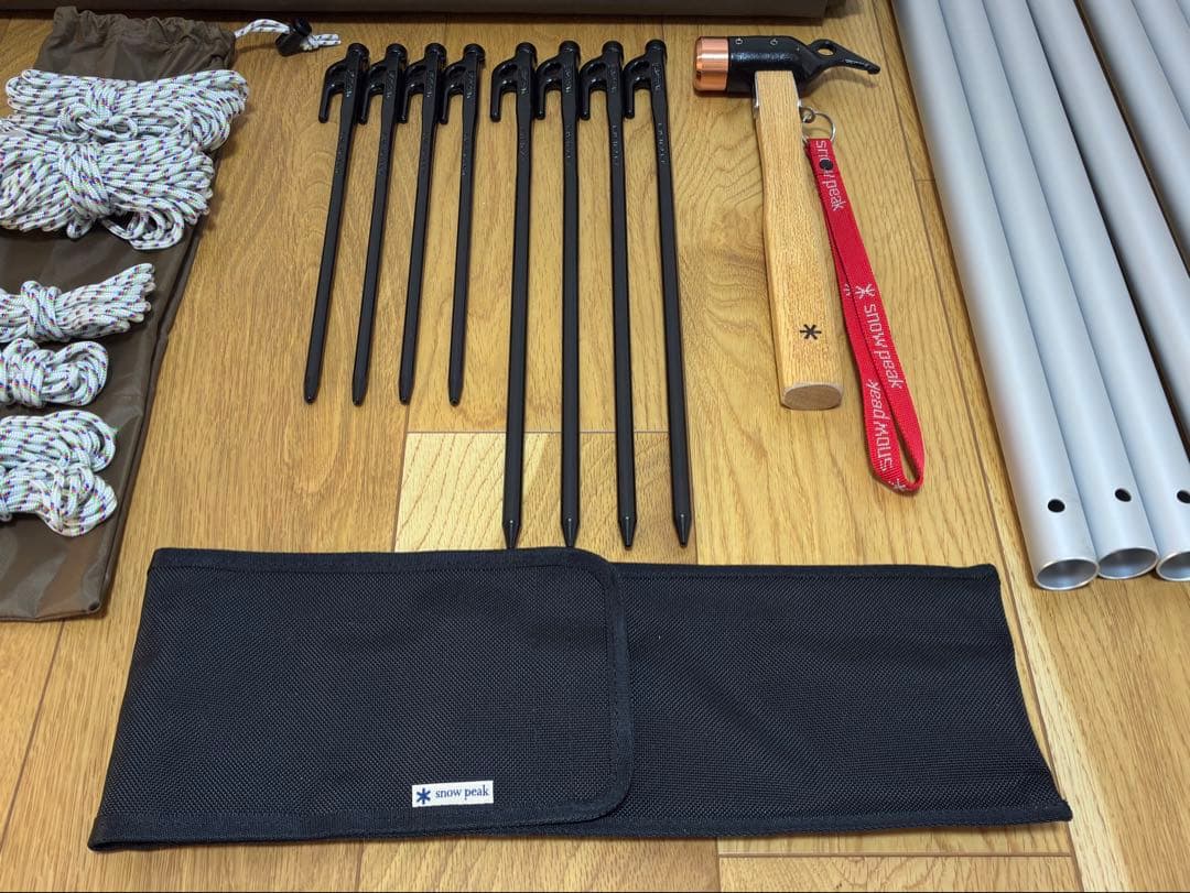 スノーピーク HDタープ\"シールド\"ヘキサM TP-861、ペグハンマー、他