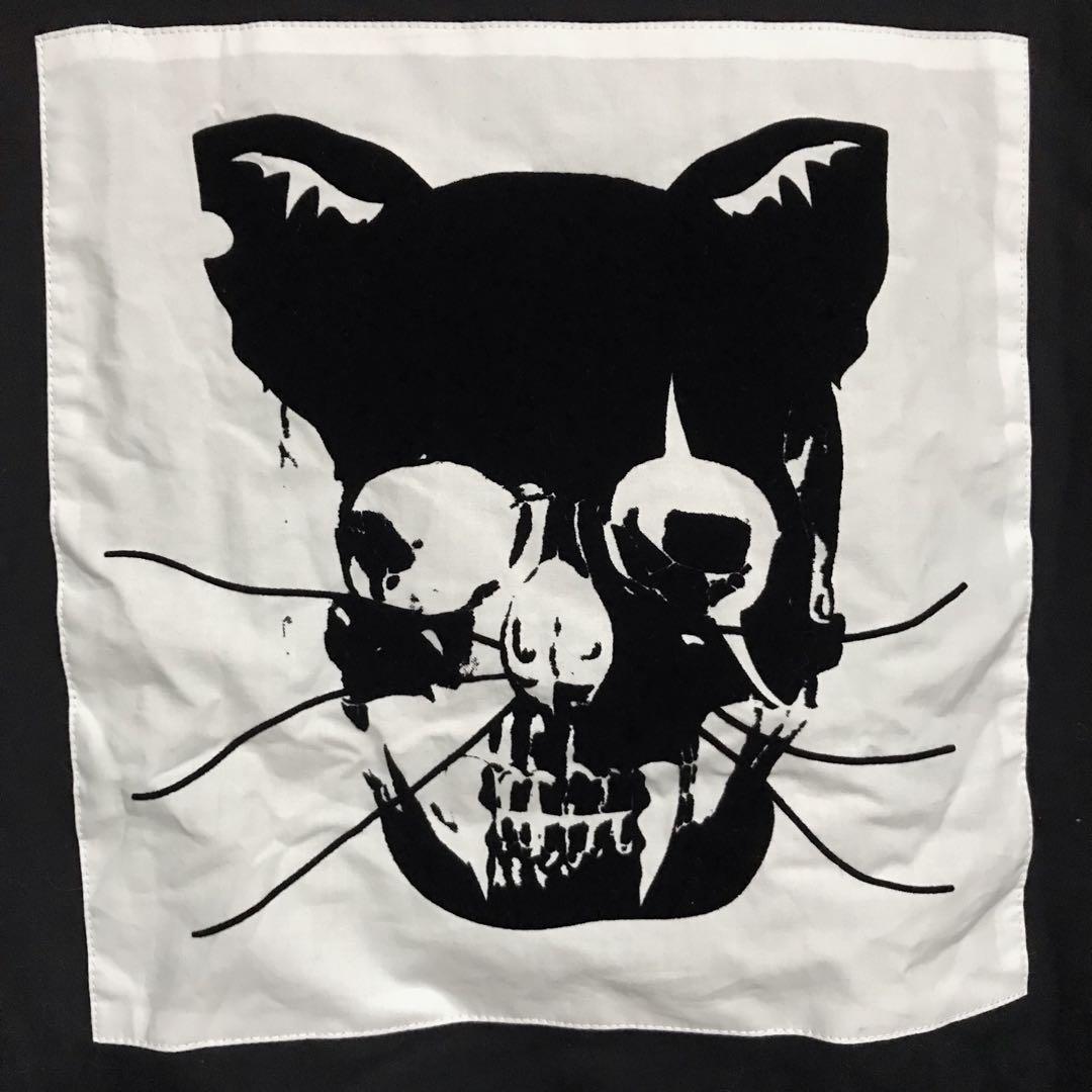 【送料込】GLAVIL 猫耳 猫 スカル パーカー Y2K 00s 平成ギャル