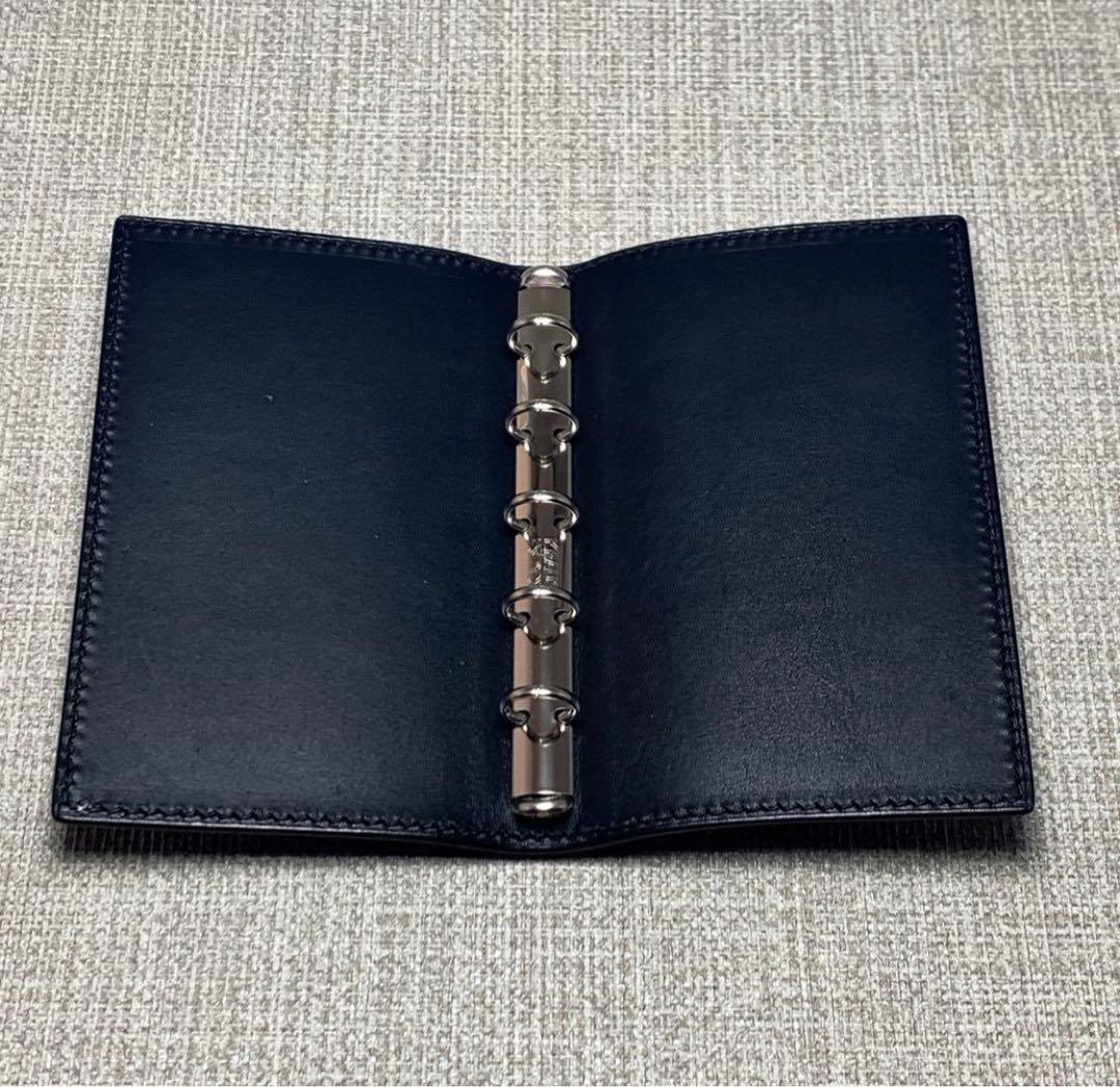 【mu】オーダー　イタリアンレザー総手縫仕上げA5スリムシステムバインダー