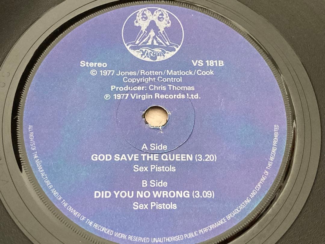 激レア! Sex Pistols God Save The Queen レコード