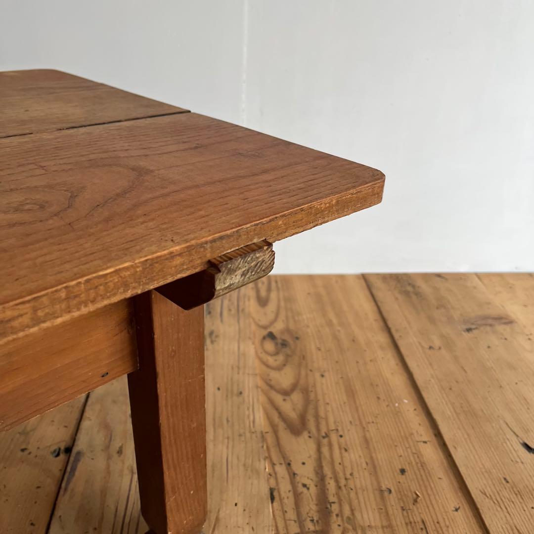 アンティーク ローテーブル 文机 無垢材 z730