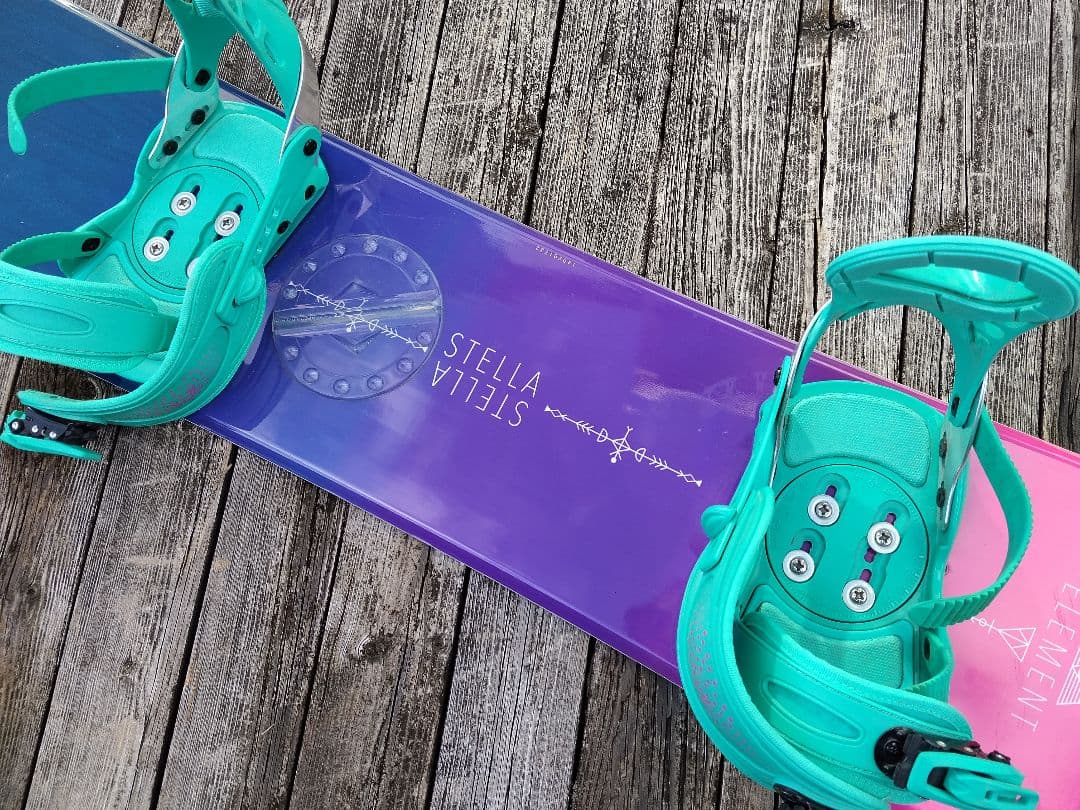 女性用スノーボード3点セット 140 ビンディング サイズ違いブーツ 23&24