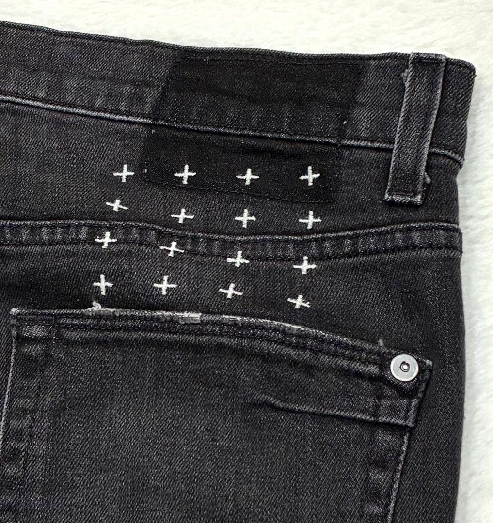 Ksubi スビ USA製 ブラック スキニー デニム ダメージ加工 W32
