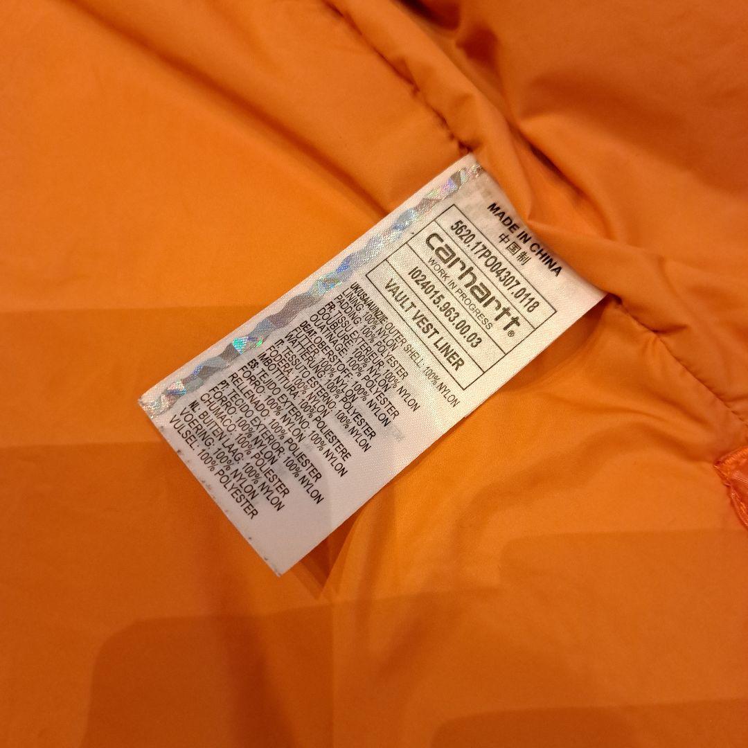 Carhartt ベスト Sサイズ オレンジ